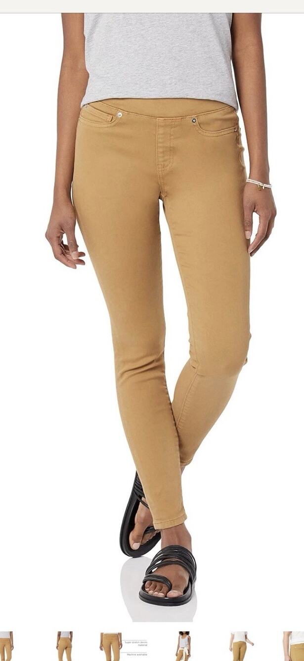 Amazon Essentials Women's Mid Rise Stretch Jegging Black 12